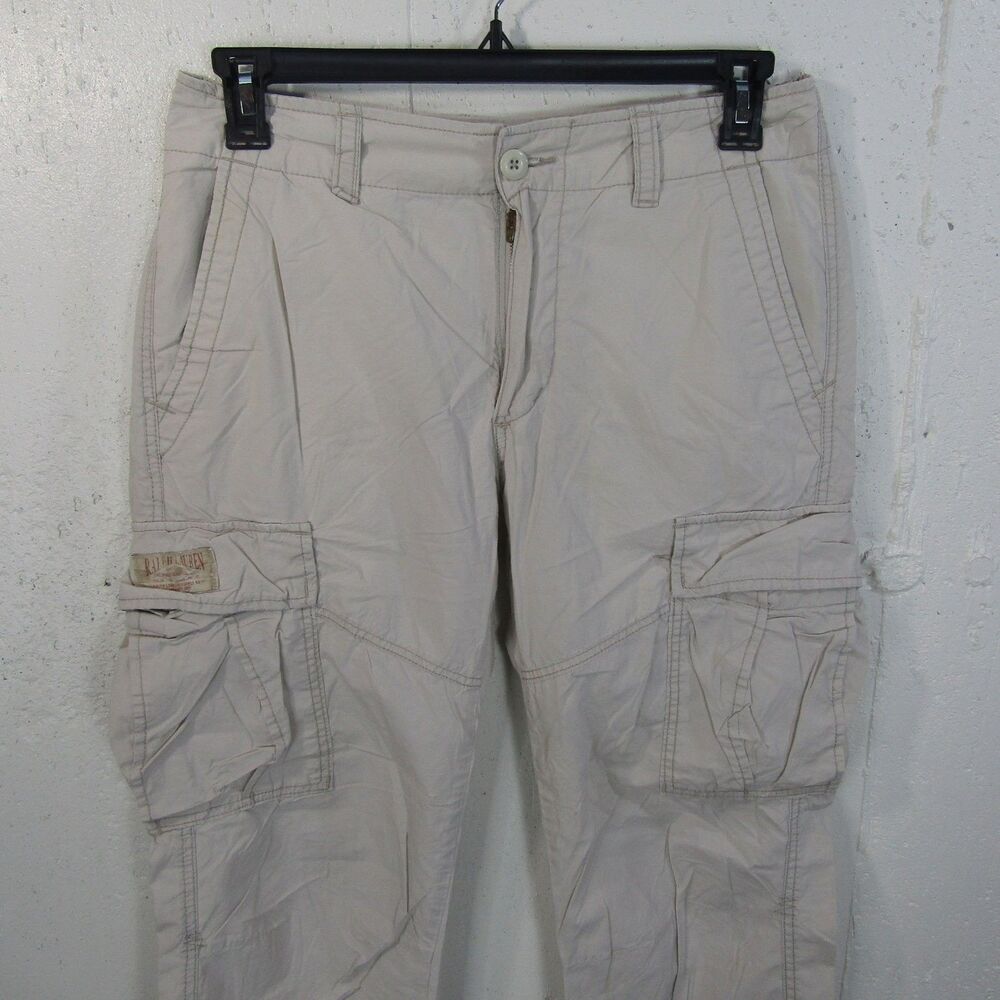Polo Ralph Lauren Jeans Co. Men's 32x32 Khaki Cotton Cargo Activewear Pants
